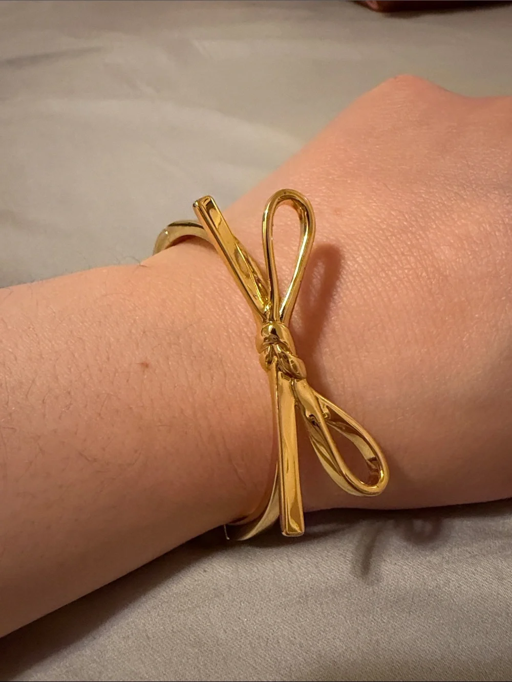 kate spade Gold Bow-Accent Cuff Bracelet - Picture 1 of 1